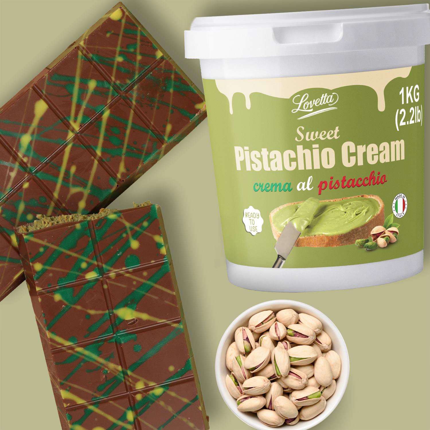Pistachio Cream 2.2lbs (1kg)