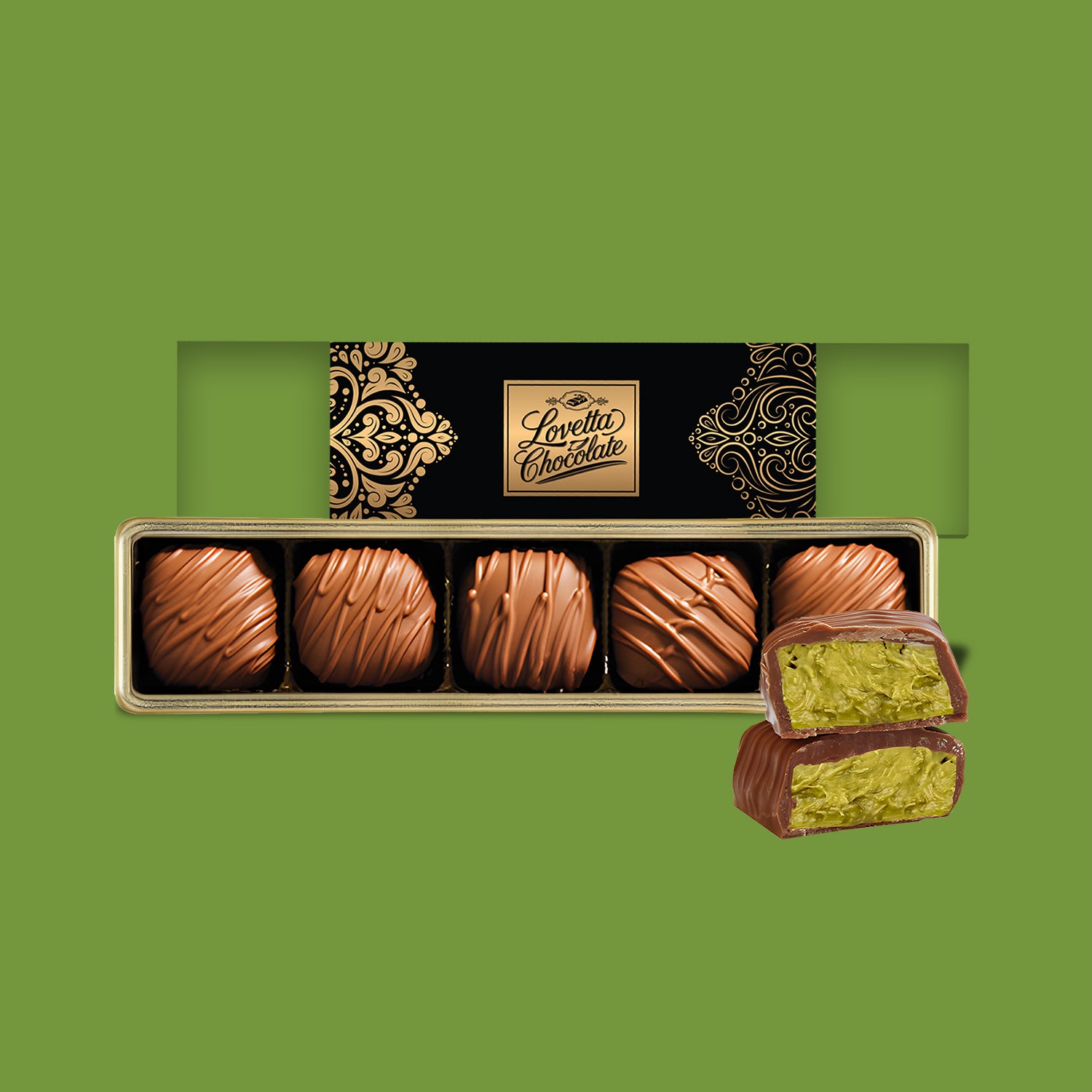 Dubai Chocolate Bites 5 pcs 4.25 oz (120g)