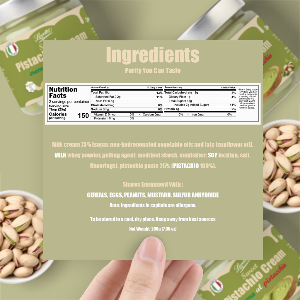 Pistachio Cream 7.05oz (200g)